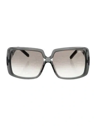 Pre-owned Nina Ricci Oversize Gradient Sunglasses In Gray