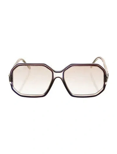 Pre-owned Nina Ricci Oversize Tinted Sunglasses In Brown