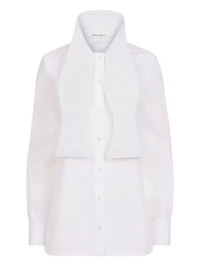 Nina Ricci Oversized-collar Cotton Shirt