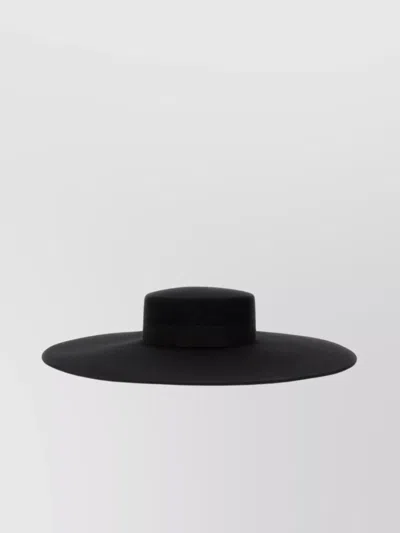 Nina Ricci Oversized Wool Felt Hat In Black