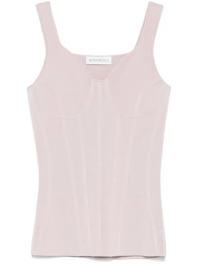 NINA RICCI PANELLED TANK TOP