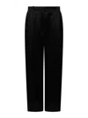 Nina Ricci Wide Pleated Pants In Black