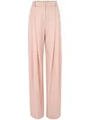 Nina Ricci Pleated Wide-leg Pants In Pink