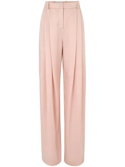 Nina Ricci Pleated Wide-leg Pants In Pink