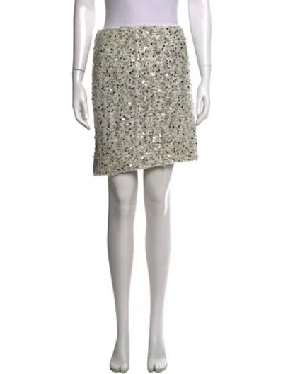 Pre-owned Nina Ricci Patterned Mini Skirt In Neutral