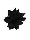 Nina Ricci Pavot Flower Brooch In Black