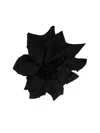 Nina Ricci Pavot Flower Brooch In Black