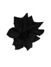 Nina Ricci Pavot Flower Brooch In Black