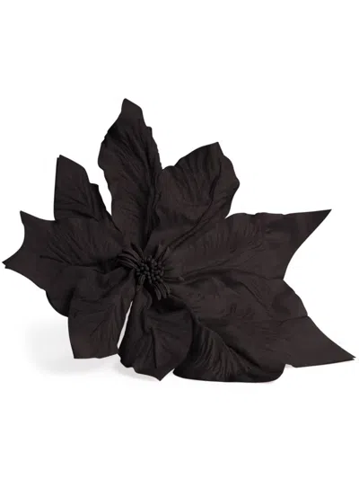 Nina Ricci Pavot Flower Pin In U Black