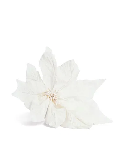 Nina Ricci Pavot Flower Pin In White