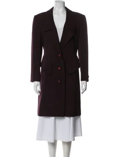 Pre-owned Nina Ricci Peacoat In Brown