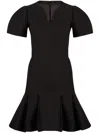 Nina Ricci Woman Midi Dress Black Size 8 Wool In Black