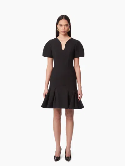 NINA RICCI PEPLUM DRESS IN WOOL
