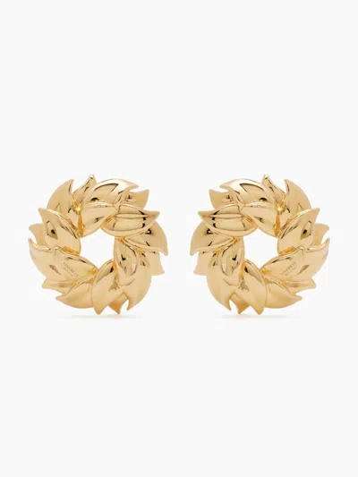 Nina Ricci Petal Twist Earrings In Gold