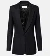 Nina Ricci Pinstriped-pattern Wool Blazer In Black
