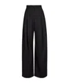 Nina Ricci Pleated Gabardine Trousers In Black