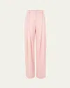 Nina Ricci Pleated Wide-leg Pants In Blush