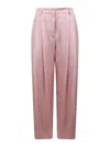 Nina Ricci Pleated Trousers In Pink