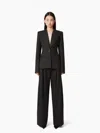Nina Ricci Pleated Wide-leg Pants In Black