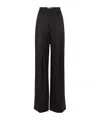 Nina Ricci High Waist Pleated Wide-leg Trousers In Black