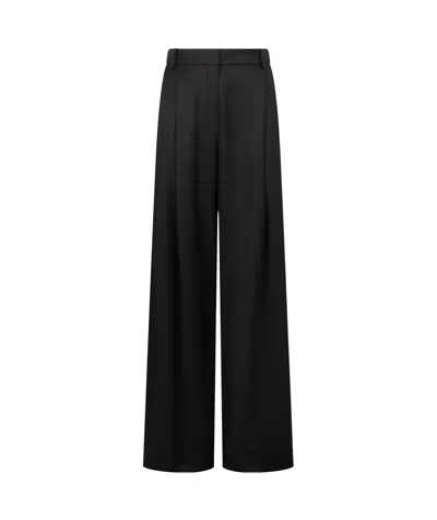 NINA RICCI PLEATED WIDE-LEG TROUSERS