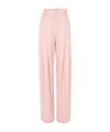 Nina Ricci Pleated Wide-leg Pants In Pink