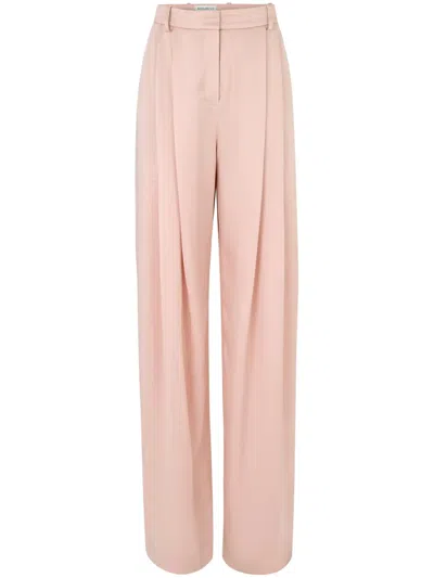 Nina Ricci Pleated Wide-leg Pants In Pink