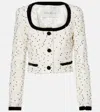 Nina Ricci Jacke Aus Tweed In Weiss