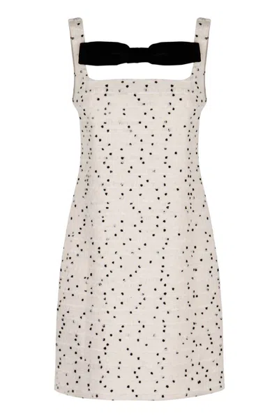 Nina Ricci Mini-dress With Square Neckline In White