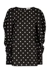Nina Ricci Polka-dot Mini-dress In Black