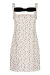 Nina Ricci Mini-dress With Square Neckline In White