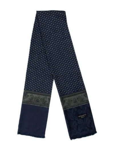 Pre-owned Nina Ricci Polka Dot Print Scarf In Black