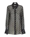 Nina Ricci Bell-cuffs Shirt In Black