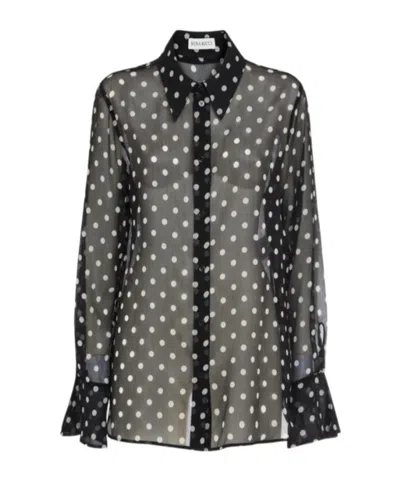 Nina Ricci Bell-cuffs Shirt In Black