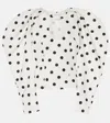 Nina Ricci Gepunktetes Oberteil In White