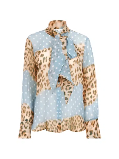 Nina Ricci Polka-dot-print Shirt In Multi