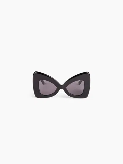 Nina Ricci Precious Butterfly Shiny Black Sunglasses Tu