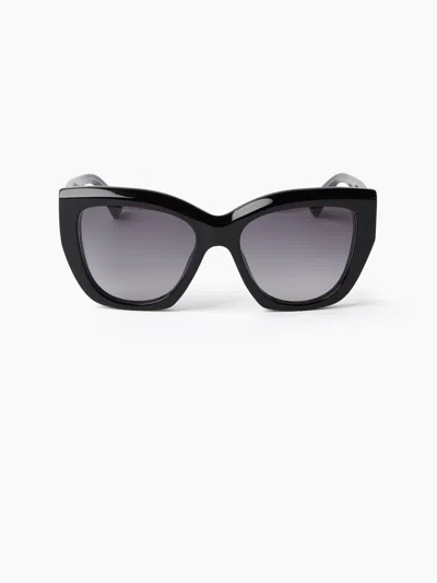 Nina Ricci Precious Geometrical Sunglasses Tu In Black