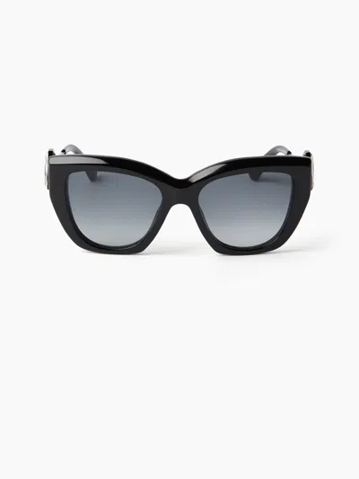Nina Ricci Precious Geometrical Sunglasses Tu In Black