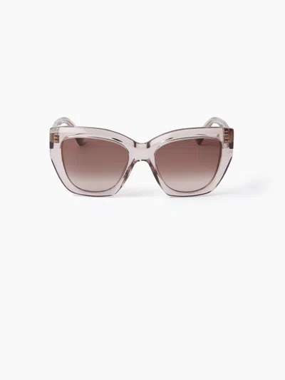 Nina Ricci Precious Geometrical Sunglasses Tu In Neutral