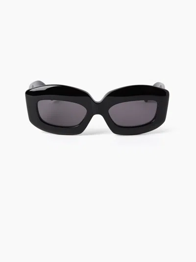 Nina Ricci Precious Rectangular Sunglasses Tu In Black