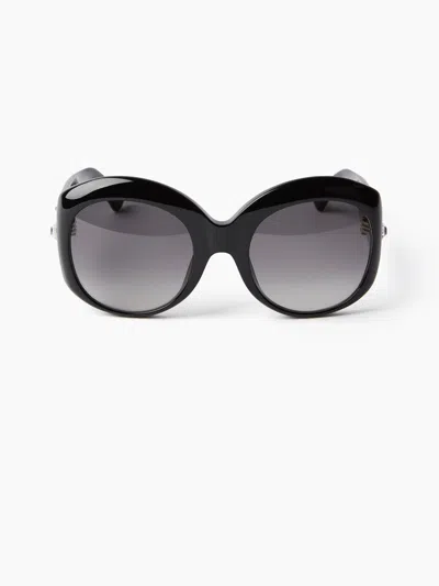 Nina Ricci Precious Round Sunglasses Tu In Black