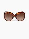 Nina Ricci Precious Round Sunglasses Tu In Havana