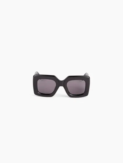 Nina Ricci Precious Square Shiny Black Sunglasses Tu
