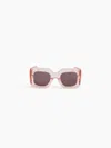 Nina Ricci Full Moon Oversize Shiny Transparent Sunglasses Tu