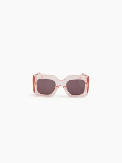 NINA RICCI PRECIOUS SQUARE SHINY TRANSPARENT SUNGLASSES TU