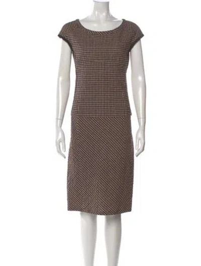 Pre-owned Nina Ricci Printed Midi Length Dress