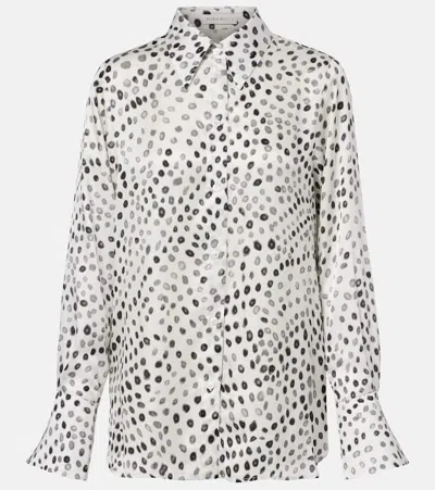Nina Ricci Printed Satin Blouse In Multi