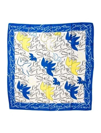 Pre-owned Nina Ricci Printed Scarf In Multi
