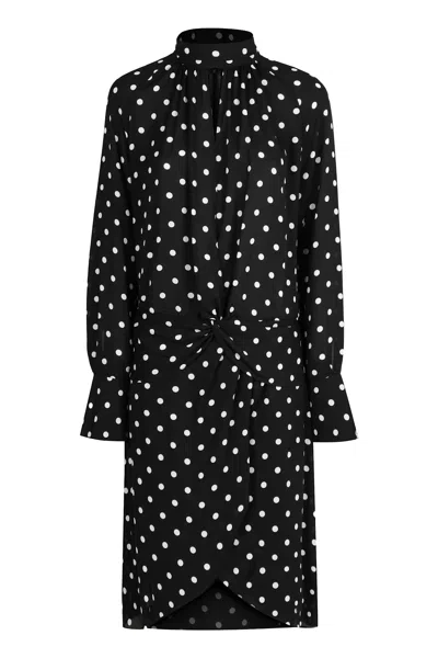 NINA RICCI PRINTED SILK DRESS